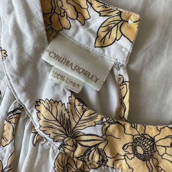 Cynthia Rowley Linen Halter Mini Swing Dress - Picture 2 of 7